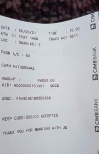 BPR CIMB BANK RM500 DAH MASUK 