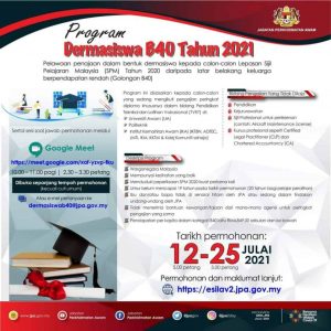 program dermasiswa b40 2021
